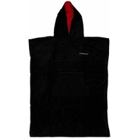 Poncho Black Puslekåbe Med Hætte Og Håndklæde /